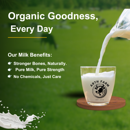 Green and White Organic Milk Instagram Post